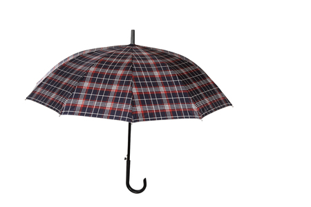 Open colorful umbrella on the white backgroundの写真素材