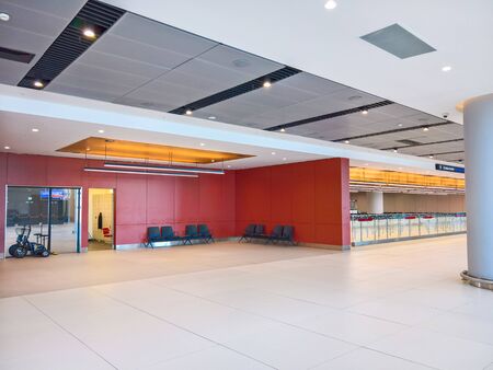 ISTANBUL,TURKEY, October 13,2019 Modern architecture hallways at the new Istanbul airportのeditorial素材