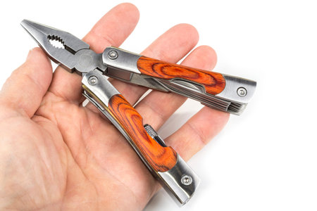 Multifunction Folding Pocket Knife for outdoor on a white