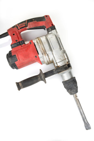 Hammer heavy duty drilling machine on a white