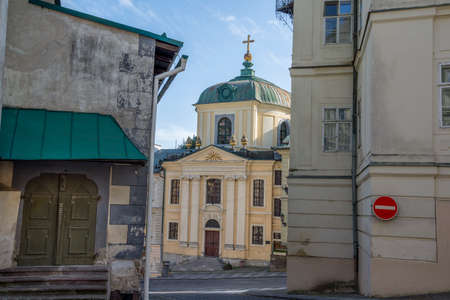 Banska Stiavnica is old medieval mining centre.の写真素材