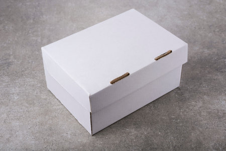 An Isolated blank foldable collapsible rigid box