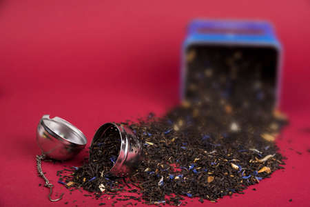 Stainless Steel Loose Leaf Tea Infuserの写真素材