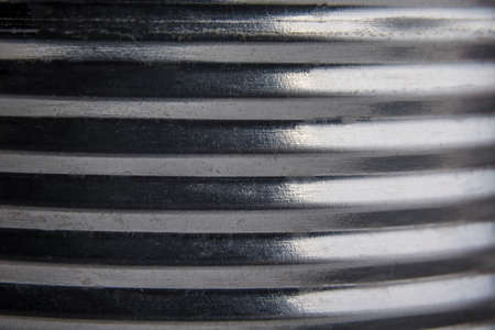 Strips on a food tin can as a pattern backgroundの写真素材
