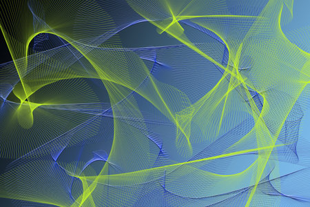 Abstract  background with light blue wave lines