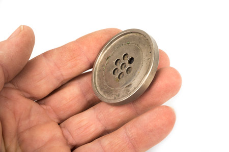 Speaker from handset of rotary phone from 70'sの写真素材