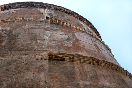 Ancient Pantheon in Rome, Italyの写真素材