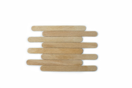 Ice cream wooden sticks for motivational signsの写真素材