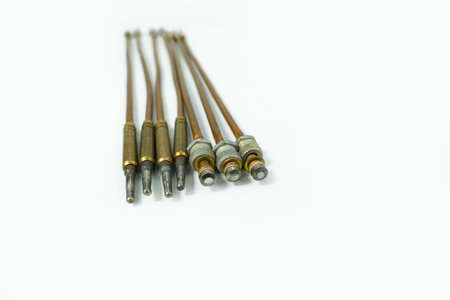 Gas stove flame sensor. Safety controlの写真素材