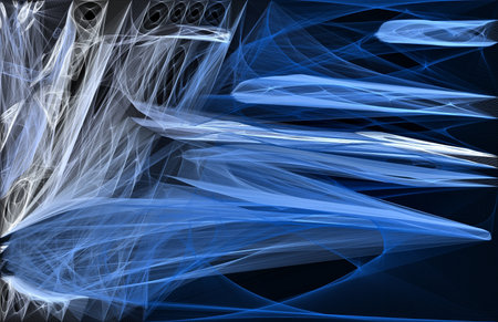 Futuristic Blue Technology abstract backgroundの写真素材