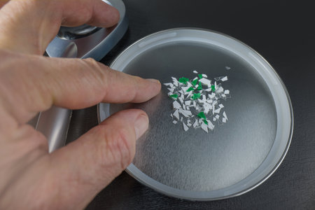 Microplastic and human being healthの写真素材