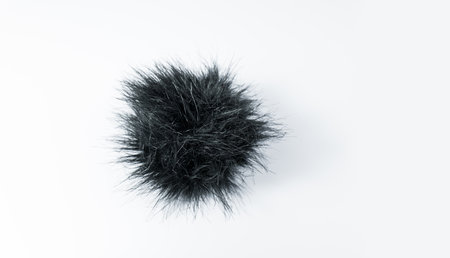 Pom pom from a rabbit furの写真素材