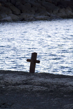 A detail to the syracuse little portの写真素材