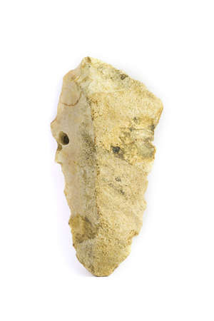 A prehistoric tool of 400000 years old. Homo Herectus.の写真素材