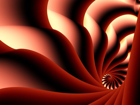 Secret spiral tunnel is a complex artistic image