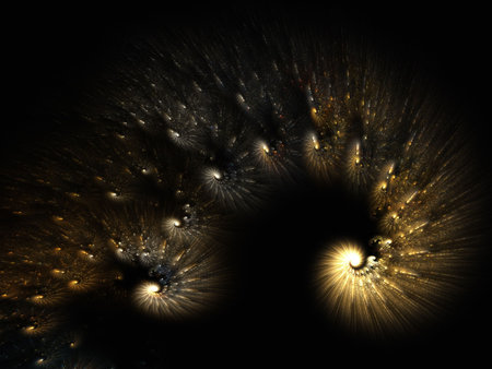 Light spiral is a complex computer generated for elegant background