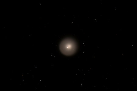 Telescope image of the very giant comet Holmes in outburst