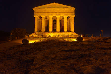 Concordia Temple in Agrigento archaeological parkのeditorial素材