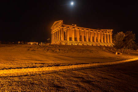 Concordia Temple in Agrigento archaeological parkの写真素材