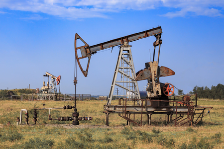 Oil pump. Oil industry equipment.の写真素材