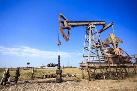 Oil pump. Oil industry equipment.の写真素材