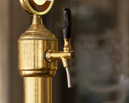 Copper Beer tapの写真素材