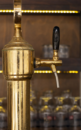 Copper Beer tapの写真素材