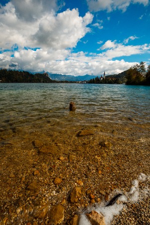 Bled Lake, Slovenia, Europeの写真素材