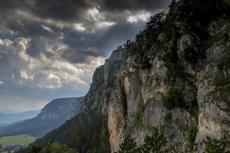 Mountain view hohe wand in lower austriaの写真素材