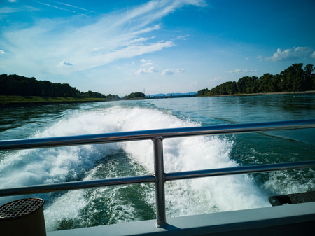 Boat from Vienna to Bratislava City Linerの写真素材