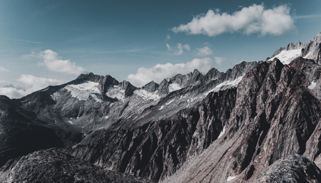 View at the National Park Hohe Tauern - mountain view in Austriaの写真素材