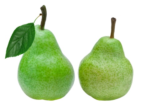 pear isolated on white backgroundの写真素材
