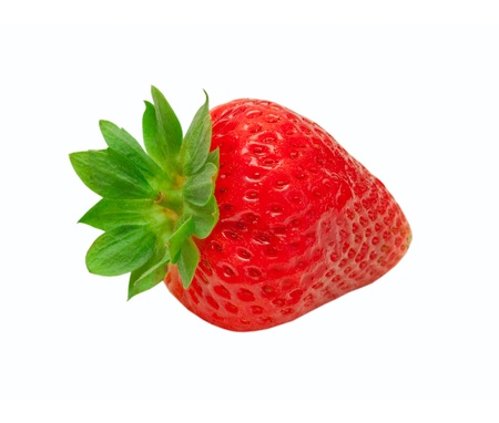 strawberry isolated on white backgroundの写真素材