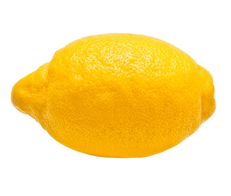 Lemon isolated on white backgroundの写真素材