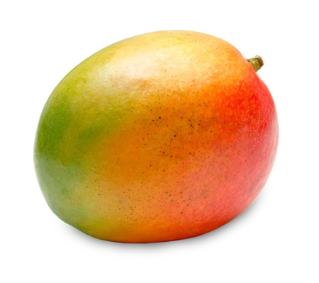 Mango isolated on white backgroundの写真素材