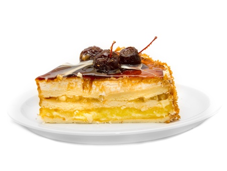 Cake isolated on white backgroundの写真素材