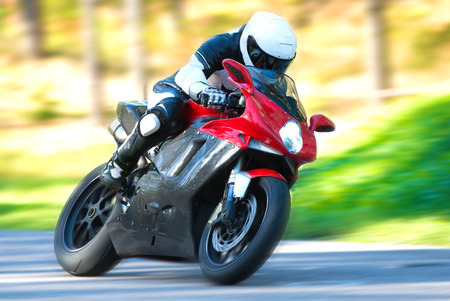 Dynamic and realistic motorbike racingの写真素材