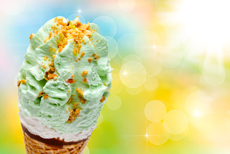 Close up of ice creamの写真素材