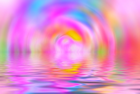 Bright vivid colorful sunny abstract bokeh backgroundの写真素材