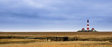 Lighthouse Westerheverの写真素材
