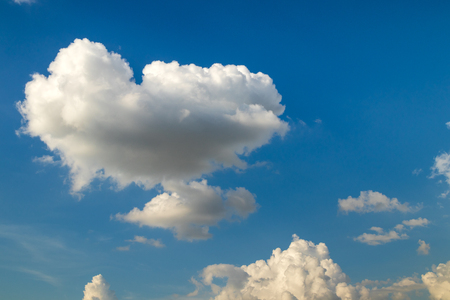 Cloud and Blue sky with copy space.の写真素材