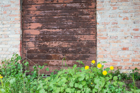 Vintage brick wallの写真素材