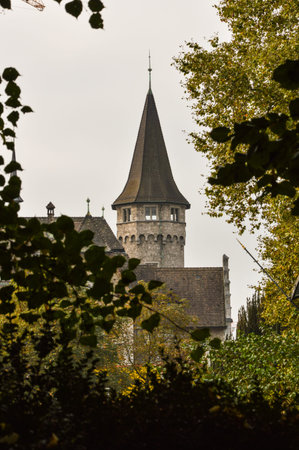 Schweizerisches National museum in Zurich Switzerlandのeditorial素材