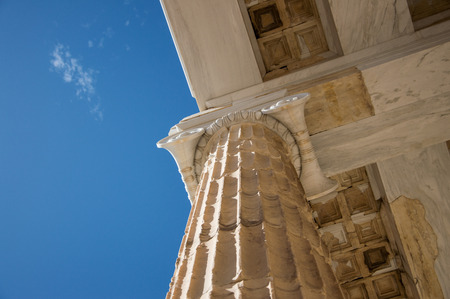 Propylaea Acropolis Athens Greeceの写真素材