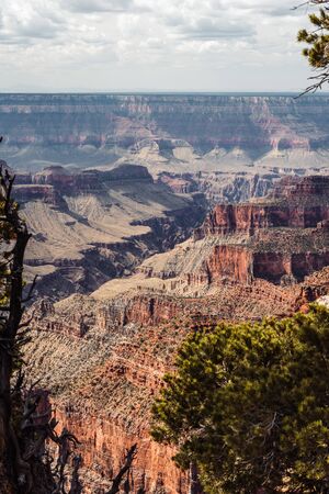 View of the North Rim Grand Canyon, Arizonaの写真素材