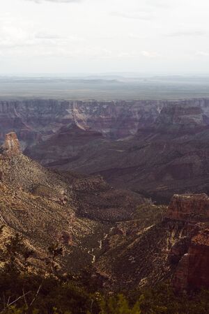 View of the North Rim Grand Canyon, Arizonaの写真素材