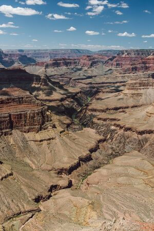 View of the South Rim Grand Canyon, Arizonaの写真素材