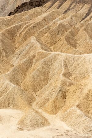 Zabriskie Point pattern hills Death Valleyの写真素材