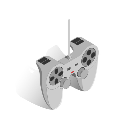 Gamepad, great design for any purposes. Vector illustration, 3d.  Cartoon vector illustration. Internet technology. Vector graphic. Video game console. Vector button.のイラスト素材