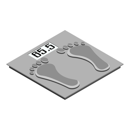 Measuring tool. Simple design. Measuring scales. Technology device. Vector design Fitness equipment. Mass measurement.のイラスト素材